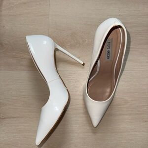 Steve Madden White Stiletto Heels